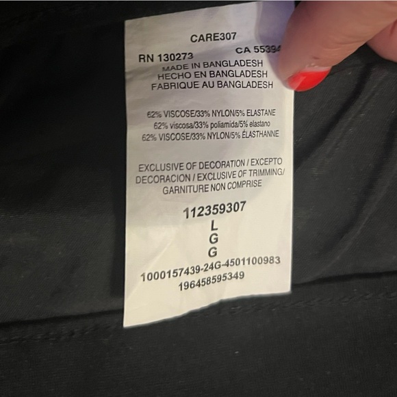 LEE I Black Wide-Leg Trousers SIZE L (T123) - Picture 4 of 9